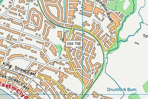 G84 7NE map - OS VectorMap District (Ordnance Survey)