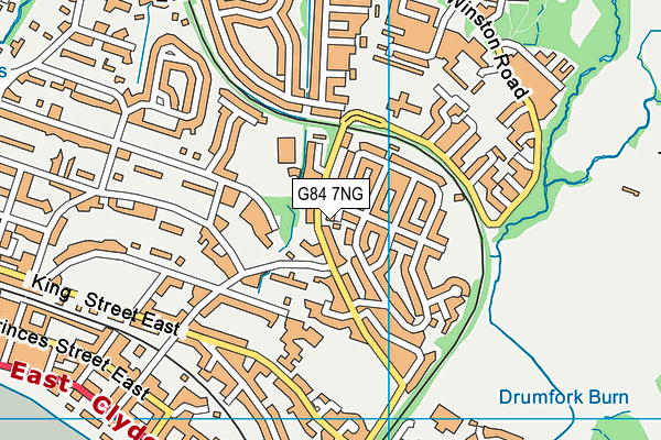 G84 7NG map - OS VectorMap District (Ordnance Survey)