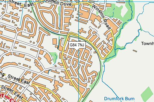 G84 7NJ map - OS VectorMap District (Ordnance Survey)