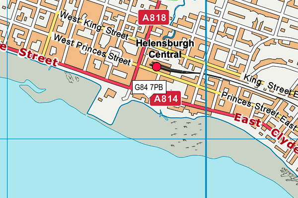 G84 7PB map - OS VectorMap District (Ordnance Survey)