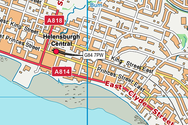 G84 7PW map - OS VectorMap District (Ordnance Survey)