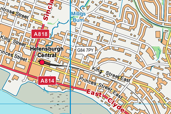 G84 7PY map - OS VectorMap District (Ordnance Survey)