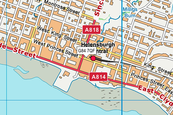 G84 7QF map - OS VectorMap District (Ordnance Survey)