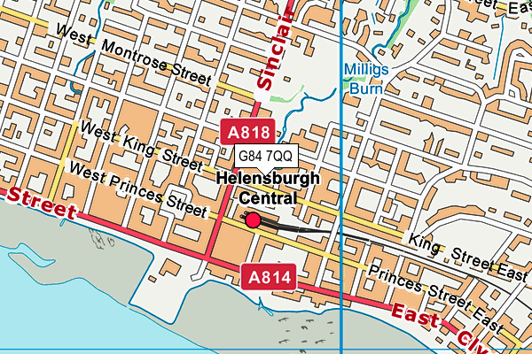 G84 7QQ map - OS VectorMap District (Ordnance Survey)