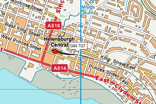 G84 7QT map - OS VectorMap District (Ordnance Survey)