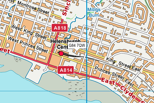 G84 7QW map - OS VectorMap District (Ordnance Survey)