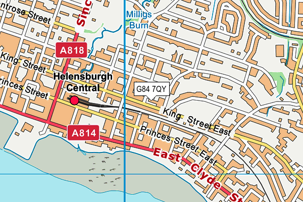 G84 7QY map - OS VectorMap District (Ordnance Survey)