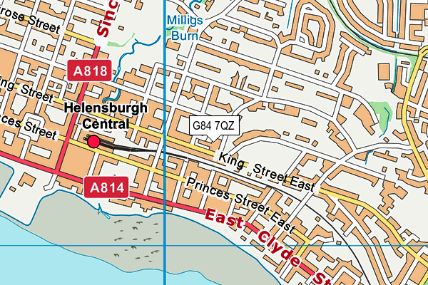 G84 7QZ map - OS VectorMap District (Ordnance Survey)