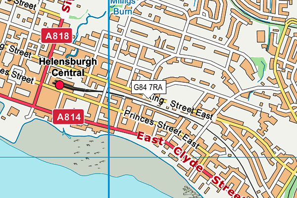 G84 7RA map - OS VectorMap District (Ordnance Survey)