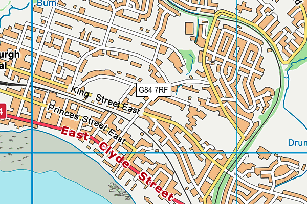 G84 7RF map - OS VectorMap District (Ordnance Survey)