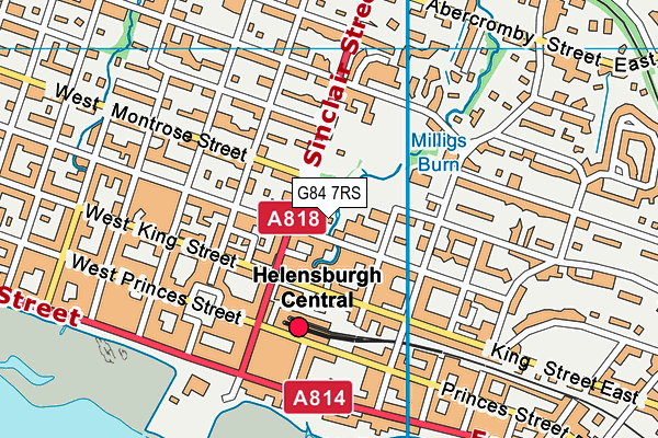 G84 7RS map - OS VectorMap District (Ordnance Survey)