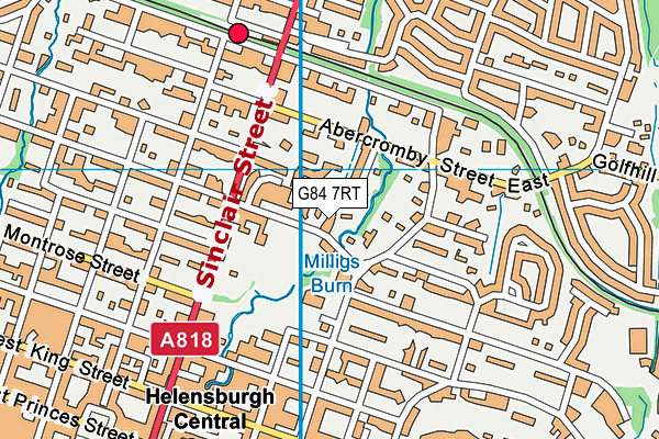 G84 7RT map - OS VectorMap District (Ordnance Survey)