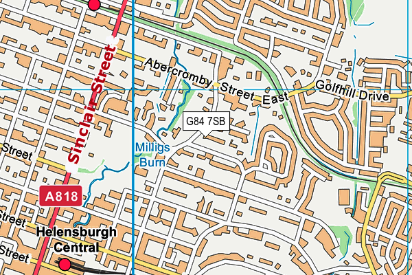 G84 7SB map - OS VectorMap District (Ordnance Survey)