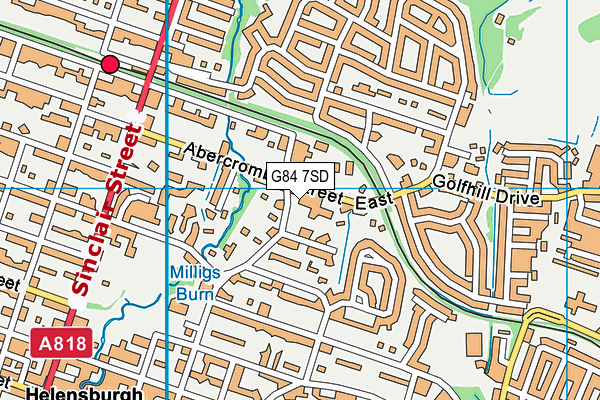 G84 7SD map - OS VectorMap District (Ordnance Survey)