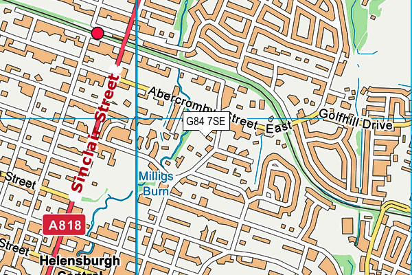 G84 7SE map - OS VectorMap District (Ordnance Survey)