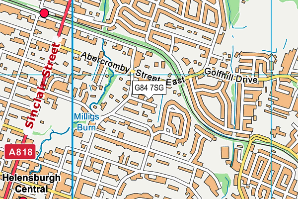 G84 7SG map - OS VectorMap District (Ordnance Survey)