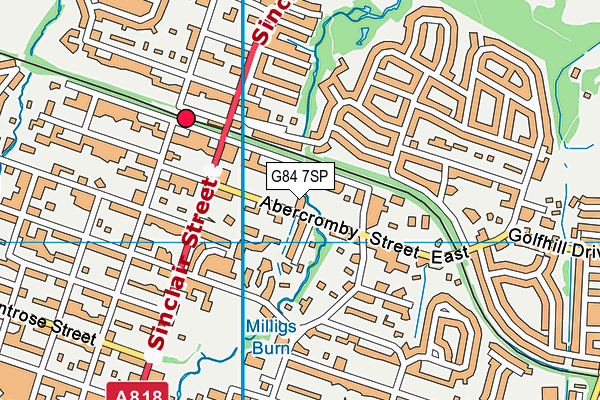 G84 7SP map - OS VectorMap District (Ordnance Survey)