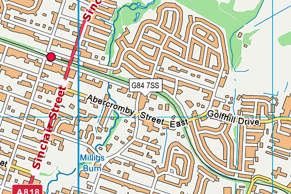 G84 7SS map - OS VectorMap District (Ordnance Survey)