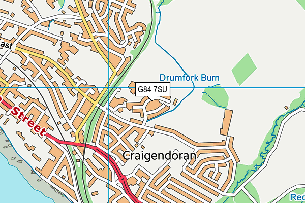 G84 7SU map - OS VectorMap District (Ordnance Survey)