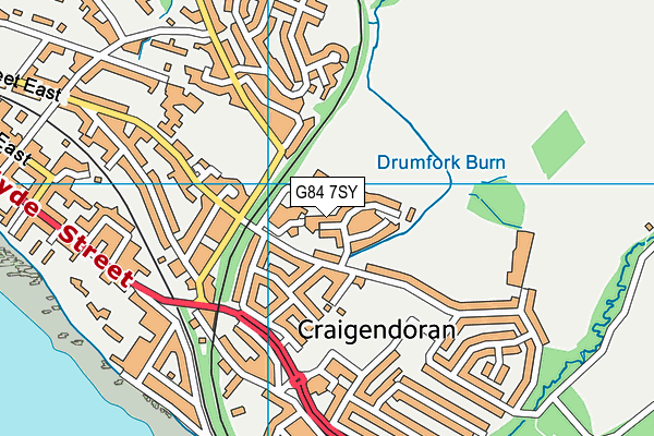 G84 7SY map - OS VectorMap District (Ordnance Survey)