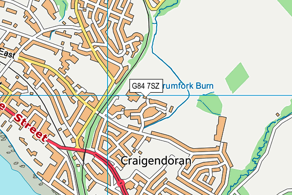 G84 7SZ map - OS VectorMap District (Ordnance Survey)