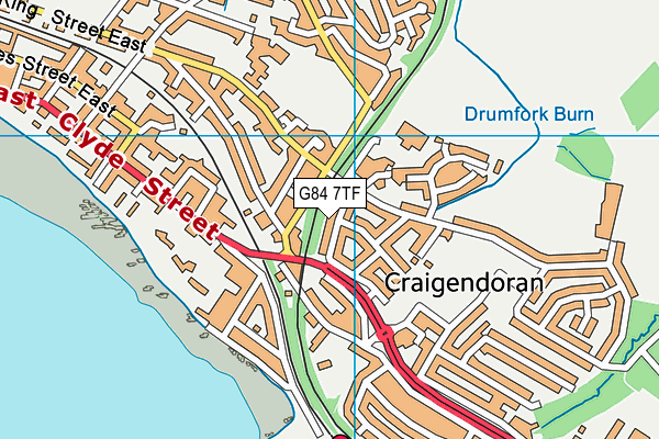 G84 7TF map - OS VectorMap District (Ordnance Survey)