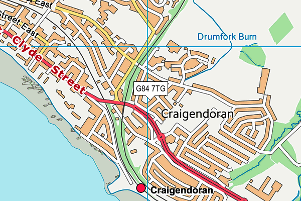 G84 7TG map - OS VectorMap District (Ordnance Survey)