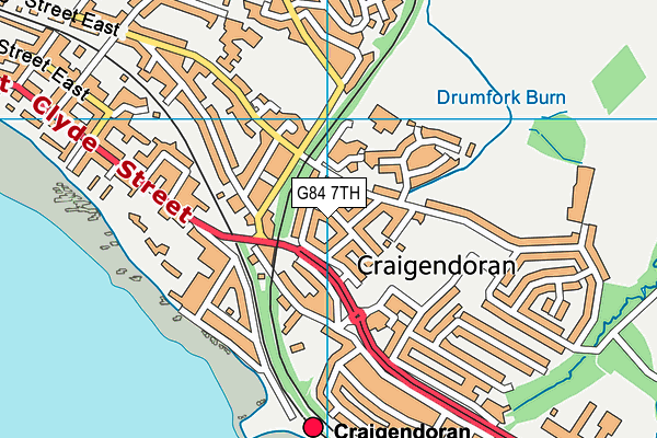 G84 7TH map - OS VectorMap District (Ordnance Survey)