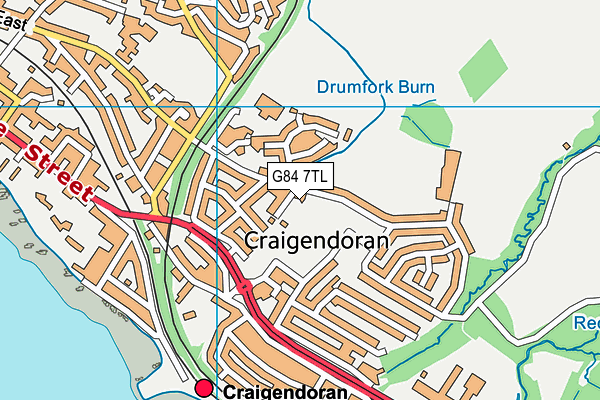 G84 7TL map - OS VectorMap District (Ordnance Survey)