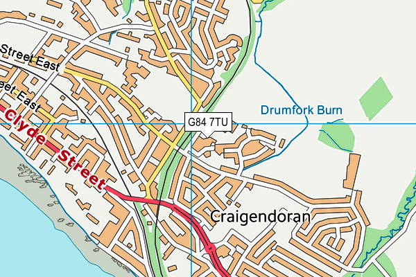 G84 7TU map - OS VectorMap District (Ordnance Survey)