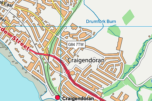 G84 7TW map - OS VectorMap District (Ordnance Survey)