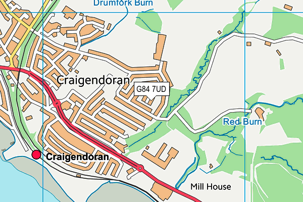 G84 7UD map - OS VectorMap District (Ordnance Survey)