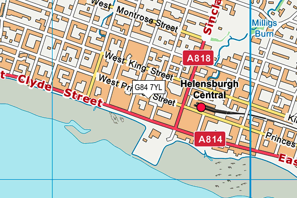 G84 7YL map - OS VectorMap District (Ordnance Survey)