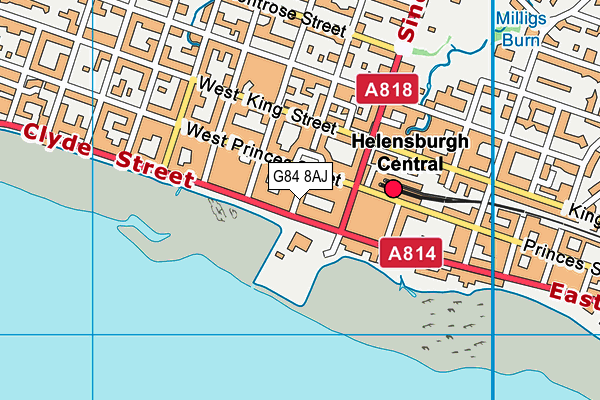 G84 8AJ map - OS VectorMap District (Ordnance Survey)