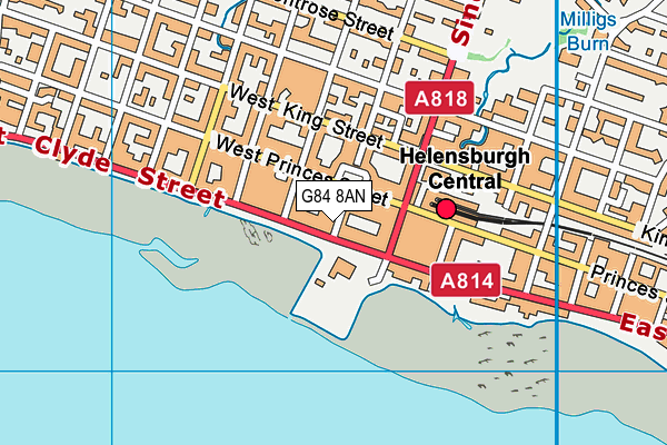 G84 8AN map - OS VectorMap District (Ordnance Survey)