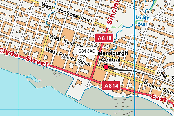 G84 8AQ map - OS VectorMap District (Ordnance Survey)