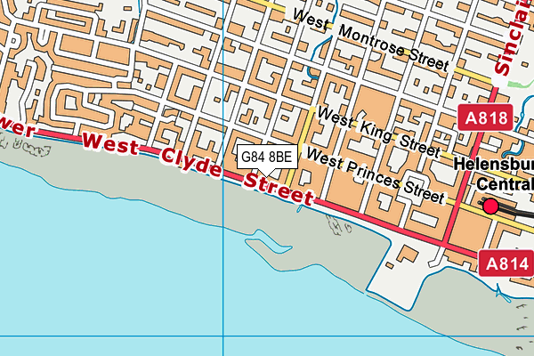 G84 8BE map - OS VectorMap District (Ordnance Survey)