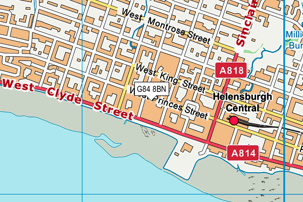 G84 8BN map - OS VectorMap District (Ordnance Survey)