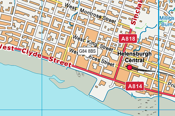 G84 8BS map - OS VectorMap District (Ordnance Survey)