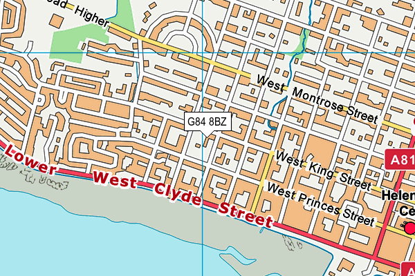 G84 8BZ map - OS VectorMap District (Ordnance Survey)