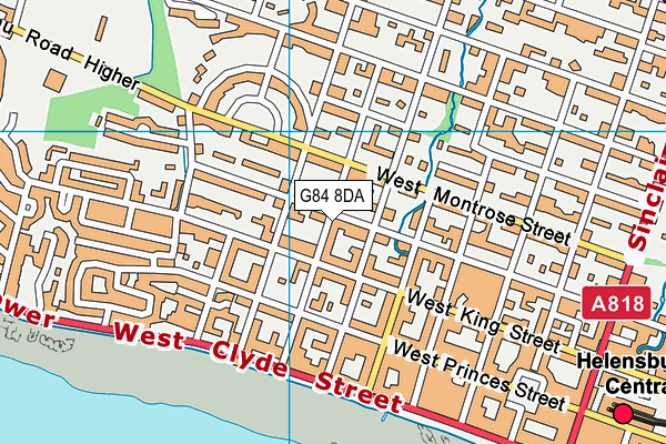 G84 8DA map - OS VectorMap District (Ordnance Survey)