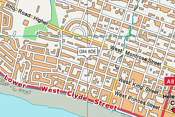 G84 8DE map - OS VectorMap District (Ordnance Survey)