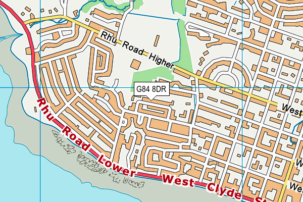 G84 8DR map - OS VectorMap District (Ordnance Survey)