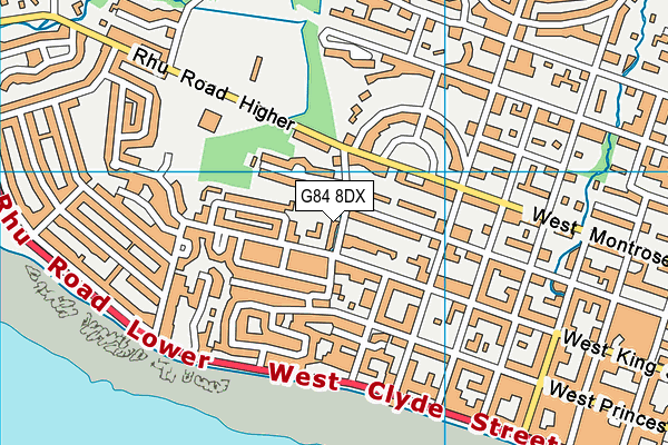 G84 8DX map - OS VectorMap District (Ordnance Survey)