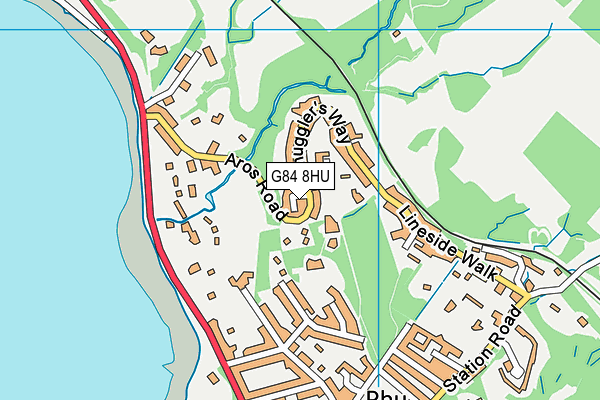 G84 8HU map - OS VectorMap District (Ordnance Survey)