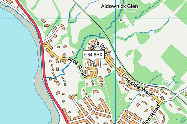 G84 8HX map - OS VectorMap District (Ordnance Survey)