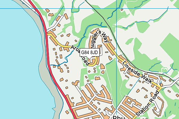 G84 8JD map - OS VectorMap District (Ordnance Survey)