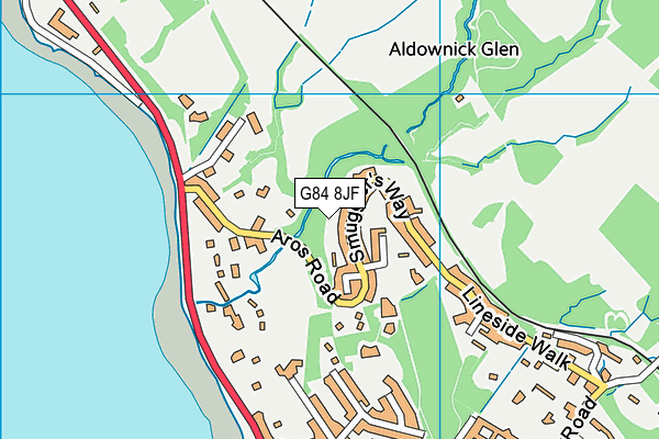 G84 8JF map - OS VectorMap District (Ordnance Survey)