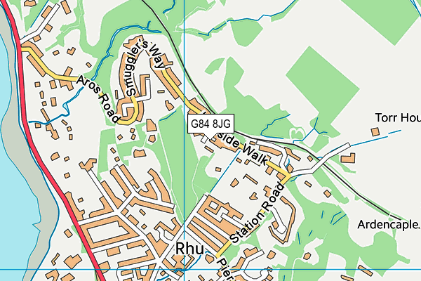 G84 8JG map - OS VectorMap District (Ordnance Survey)