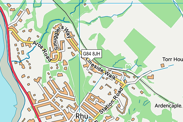 G84 8JH map - OS VectorMap District (Ordnance Survey)